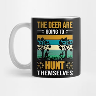 Deer Hunt T - Shirt Design Mug